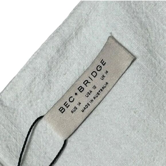 NWT women’s BEC & BRIDGE Harriet ivory cut Mini cotton Dress size 10 - Picture 8 of 11